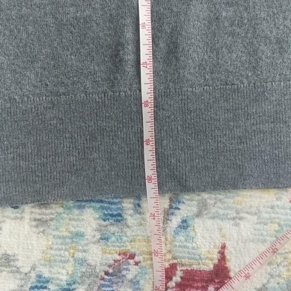☀️ Italian Merino Yarn Gray Sweater - S - Picture 6 of 12